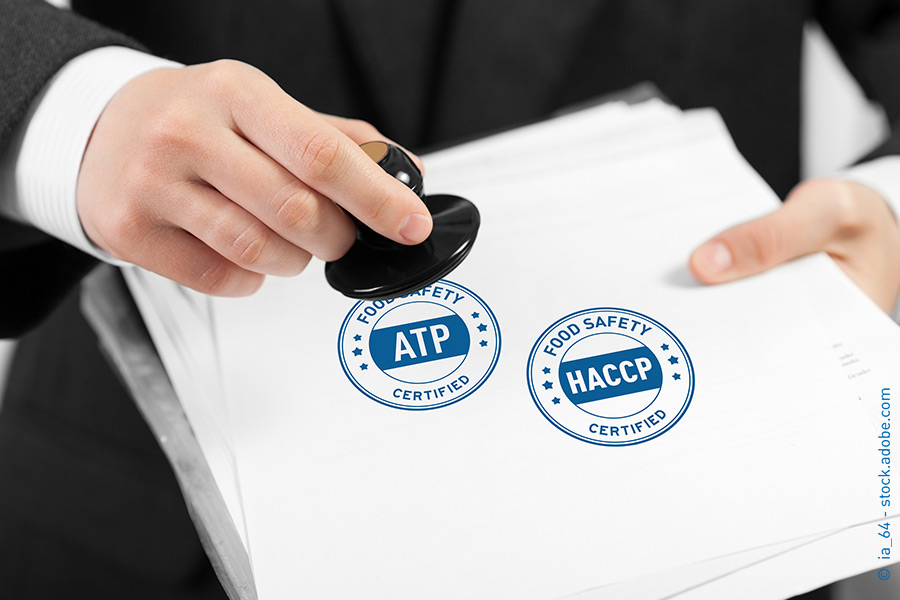 Certificati HACCP e ATP per la sicurezza alimentare